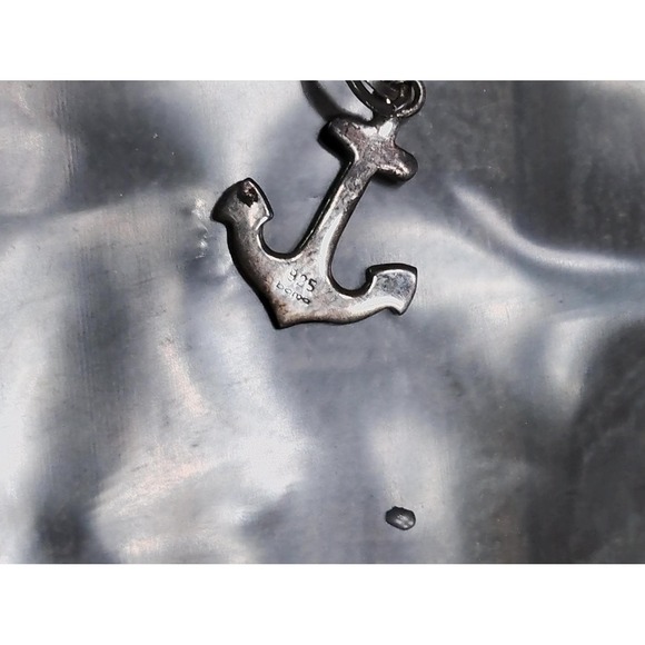 Boma Jewelry - Boma 925 Sterling Silver Nautical Anchor Charm Pendant vintage